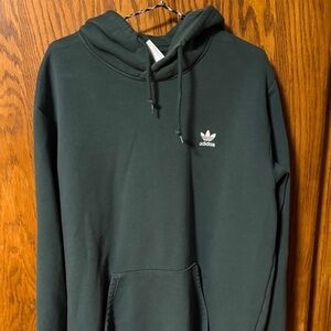 Adidas Men's Dark Green Hoodie